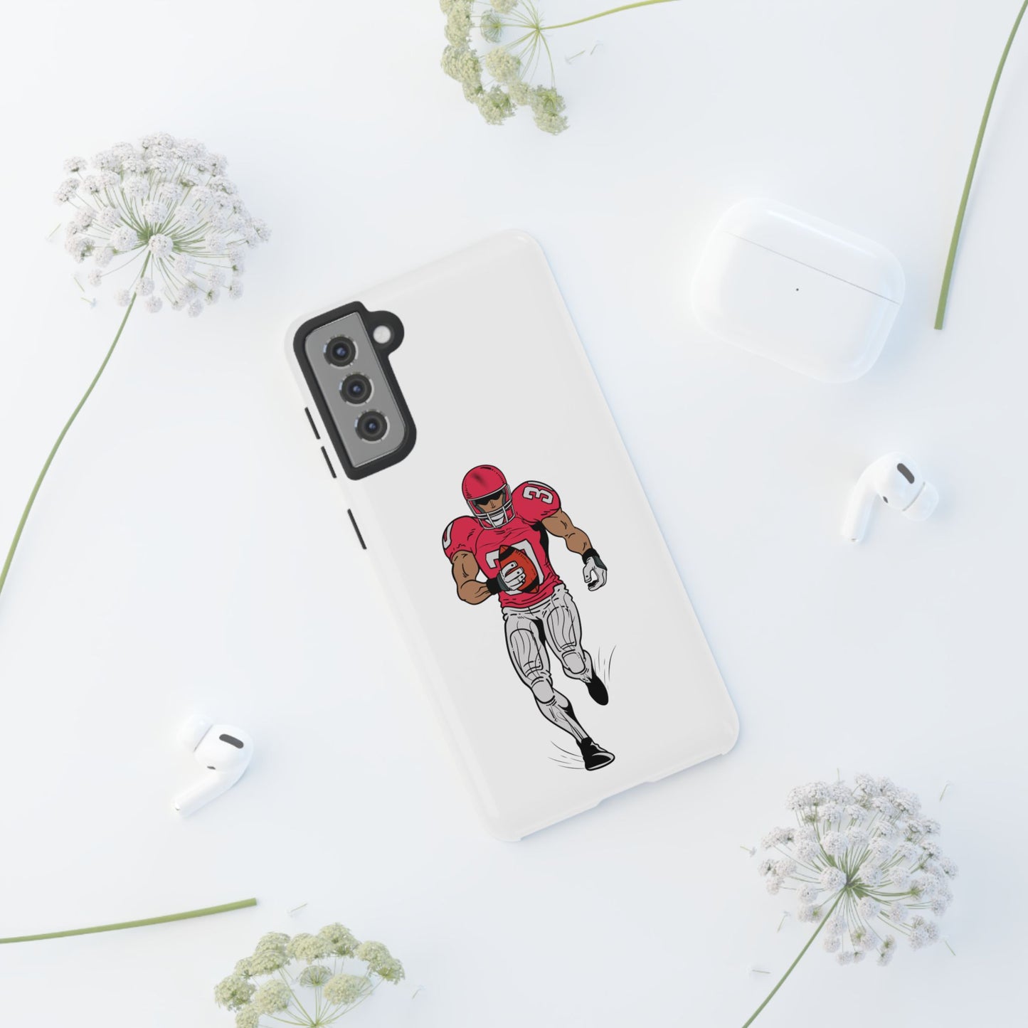 Football Player Tough Case, Sports Phone Cover, Athlete Gift, Tough Phone Case, Fall Sports, Football Lover's Accessory - TRV