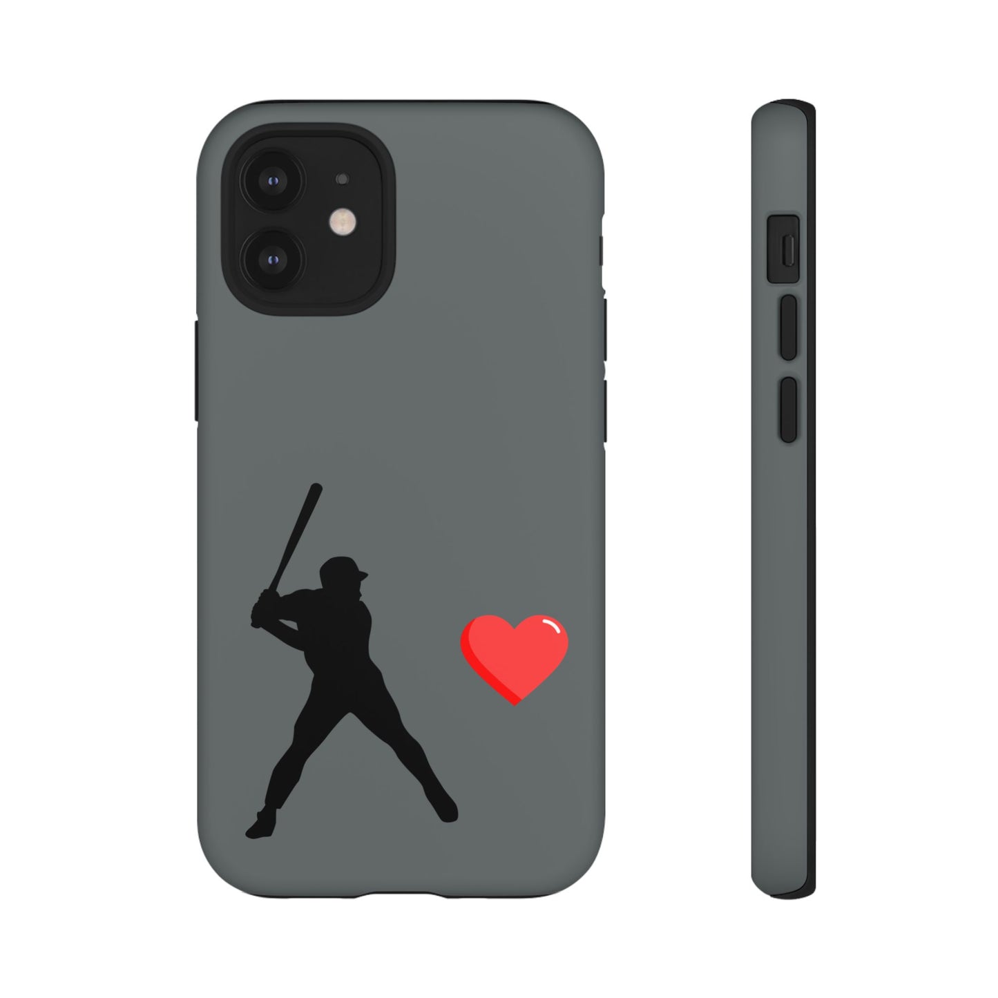 Printify Baseball Love phone case featuring sports-themed design, durable protective cover for sports lovers and Father's Day gift.