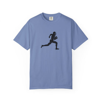 Football Player Graphic Unisex T-Shirt, Casual Sports Tee, Gift for Athletes, Workout Shirt, Everyday Wear, Unique Running Apparel