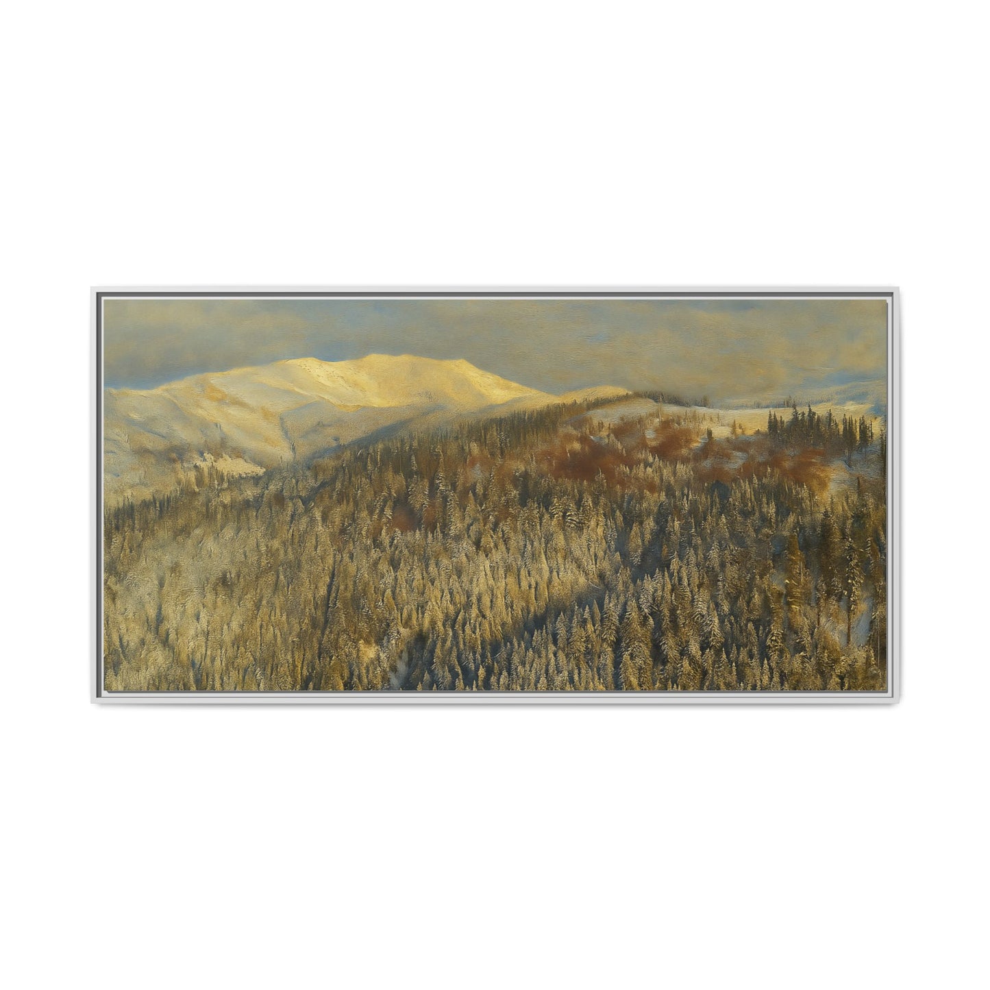 Framed Mountain Canvas Art, Perfect for Home Decor, Nature Wall Art, Gift for Nature Lovers, Cozy Atmosphere - TRV