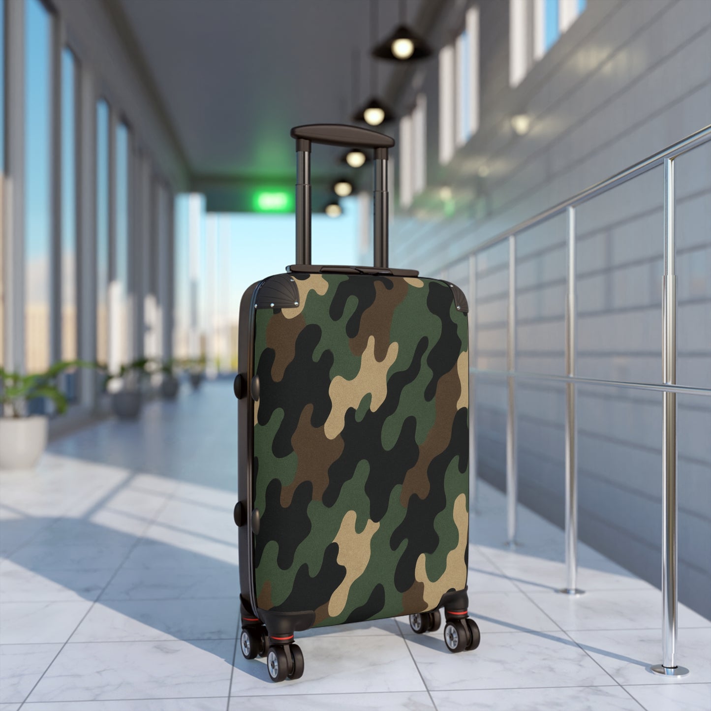 Camouflage Carry-On Suitcase – Military Camo Travel Luggage