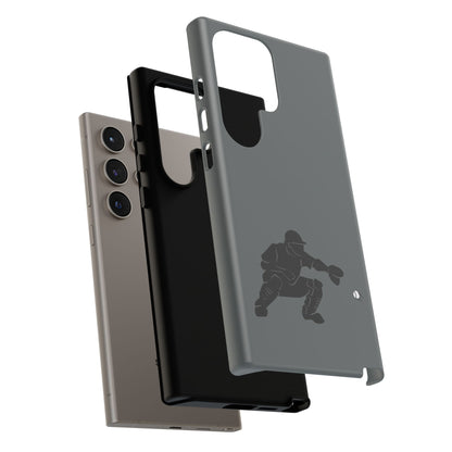 Printify baseball catcher phone case, tough protective cover with catcher design, fits smartphone models for durable style and protection.