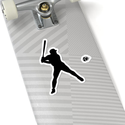 Baseball Player Kiss-Cut Stickers | Fun Sports Decals for Fans | Perfect for Laptops, Water Bottles, Gift Ideas, Room Decor