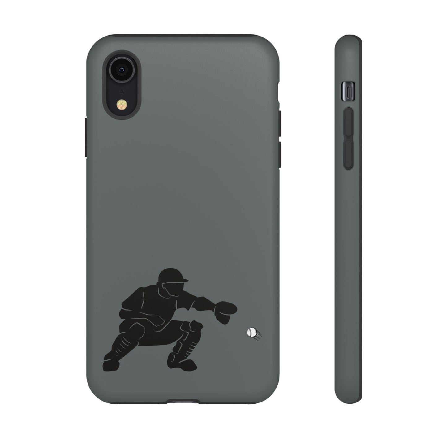 Baseball Catcher Phone Case, Sports Phone Accessory, Tough Cases, Gift for Athletes, Sports Fan Merchandise, Unique Design - TRV