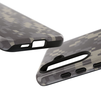 Camouflage tough phone case by Printify featuring rugged digital camo design for durable protection.