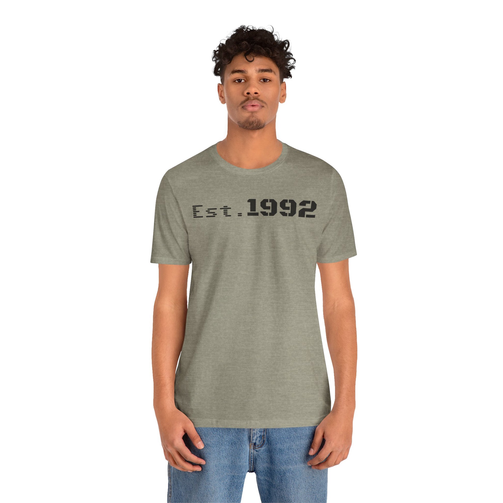 Est. 1992 Unisex Jersey Tee - Retro Birthday Gift, Casual Wear, Cool Vintage T-Shirt, Gift for Him, Gift for Her - TRV