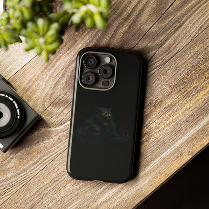 Dark monster graphic werewolf phone case from Printify, tough protective design for smartphones with detailed monster artwork.