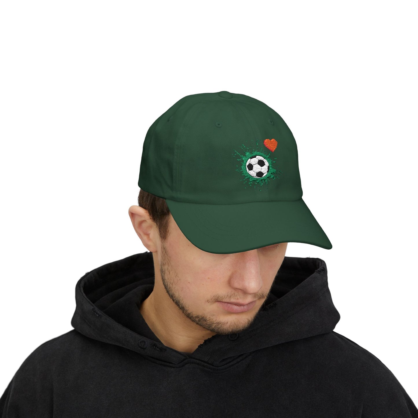 Soccer Love Dad Cap | Perfect Gift for Sports Lovers, Father's Day, Outdoor Events, Casual Wear, Adjustable Cap - TRV