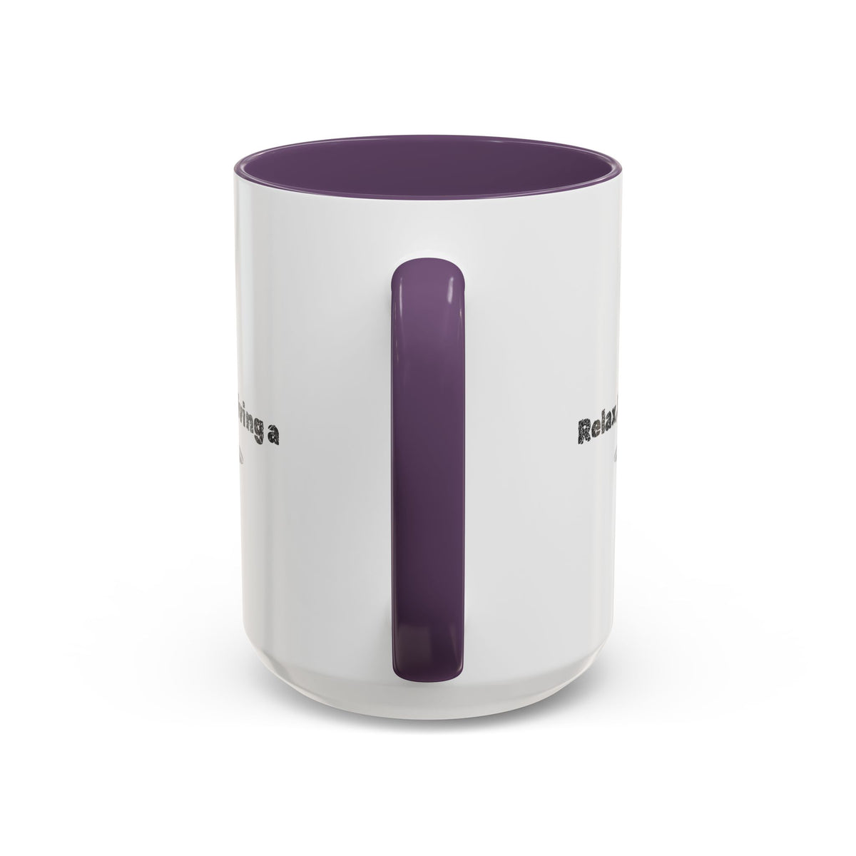 Ceramic coffee mug with "Relax, I’m Driving" UFO accent design, available in 11 or 15 oz, by Printify.