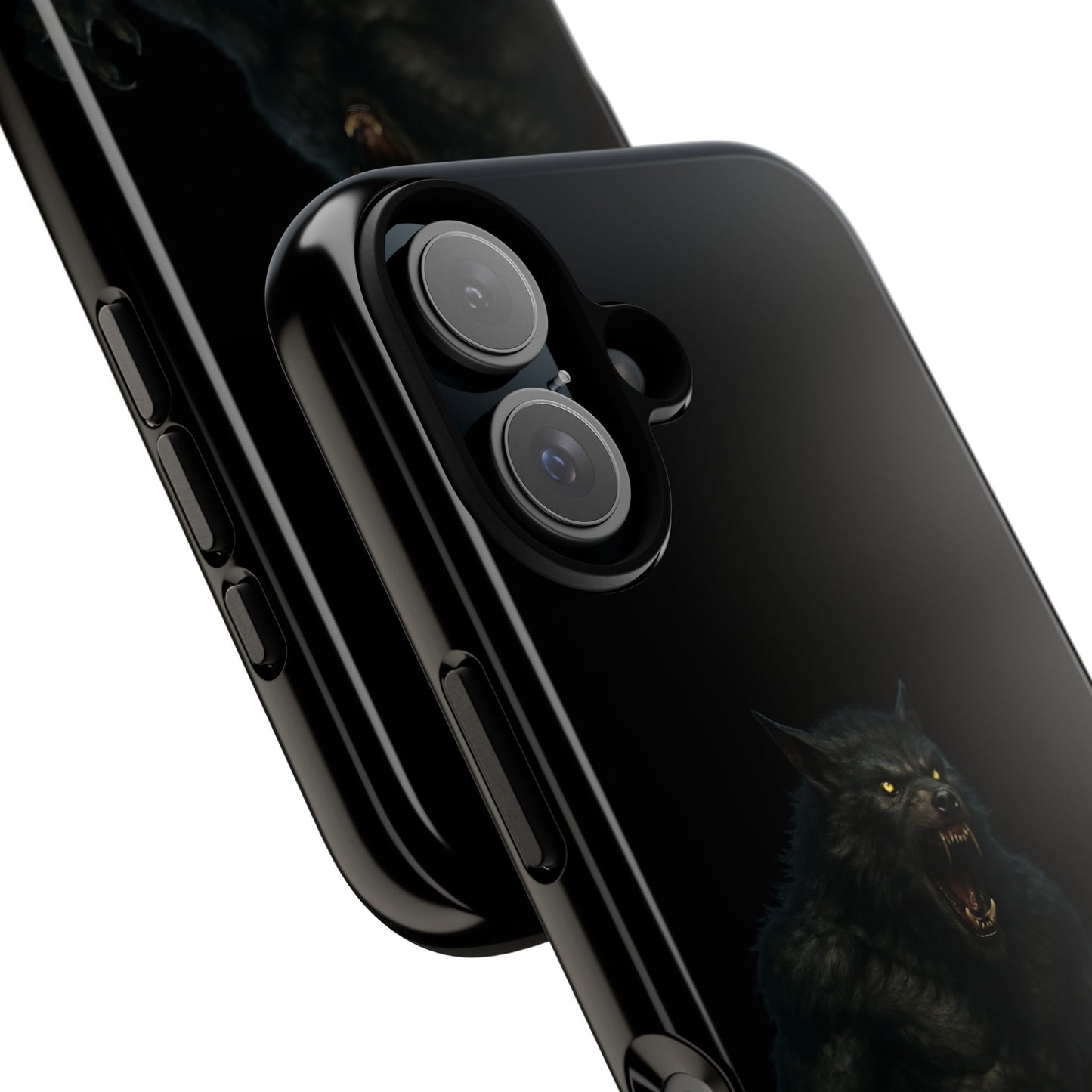 Werewolf Phone Case, Tough Cases, Black Panther Design, Gift for Animal Lovers, Phone Accessories, Fierce Phone Protection - TRV