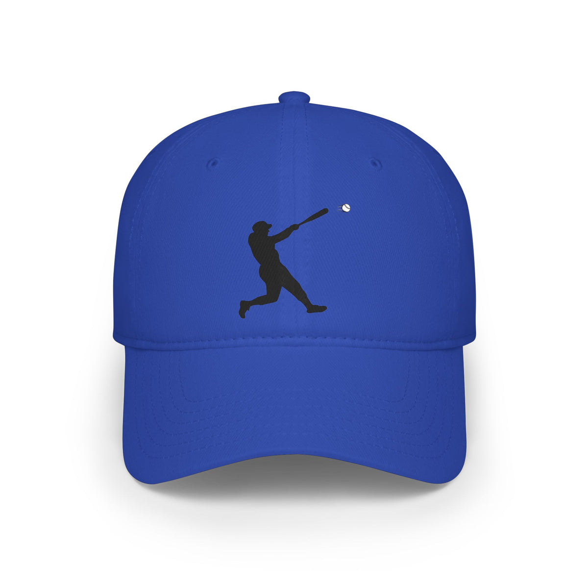 Silhouette Batter baseball cap by Printify, casual hat with a sporty design, featuring a curved brim and adjustable strap.