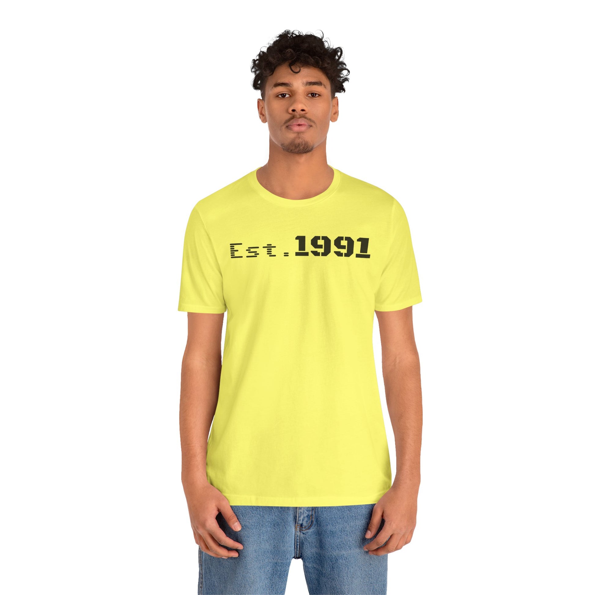 Established 1991 Unisex Jersey Tee | Vintage Anniversary Gift | Casual Wear, Birthday Shirt, Retro Style, Statement Tee, Gift for Him/Her - TRV