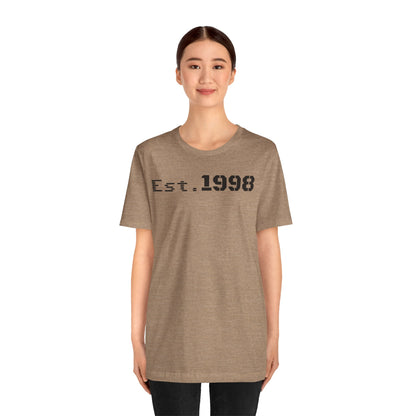 Vintage Est. 1998 Tee - Retro Unisex Shirt for Birthdays, Gifts, Everyday Wear, Casual Style, Nostalgia - TRV