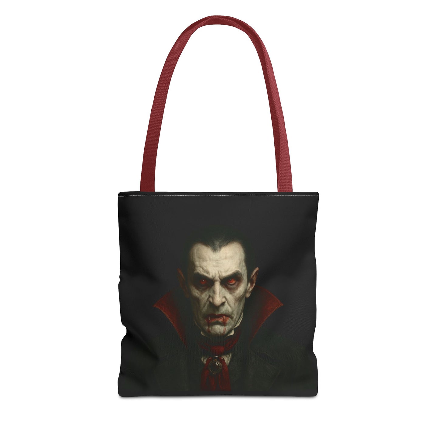 Vampire Haunted Tote Bag, Spooky Shopping Bag, Halloween Accessory, Gothic Style Handbag, Perfect for Halloween Parties, Unisex Tote - TRV