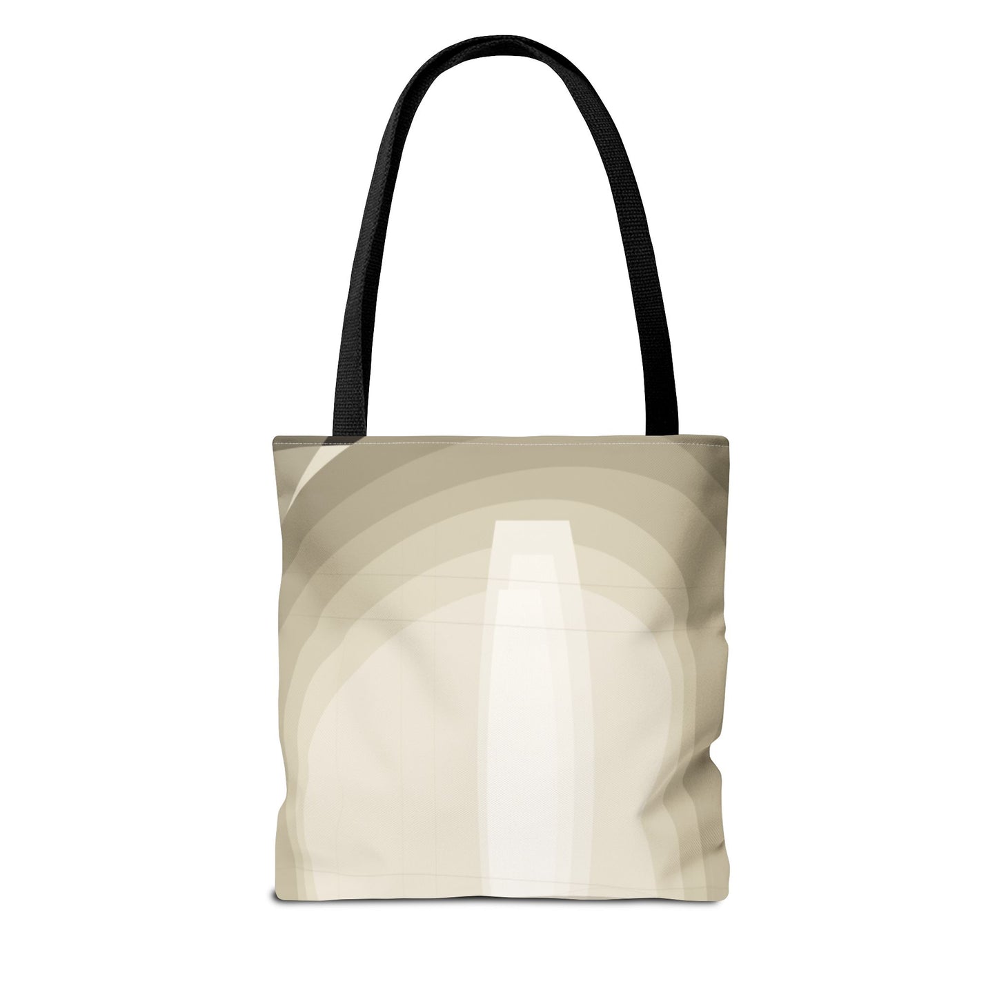 Neutral Abstract Light Beam Tote Bag | Minimalist Geometric Pattern