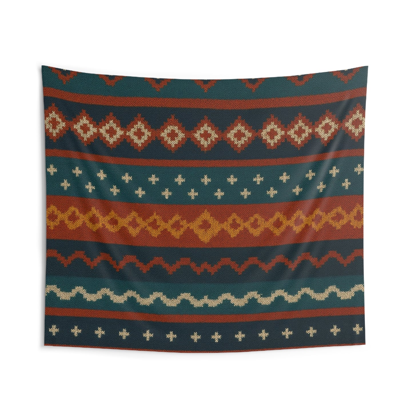 Southwestern Pattern Wall Tapestry – Boho Tribal Geometric Decor