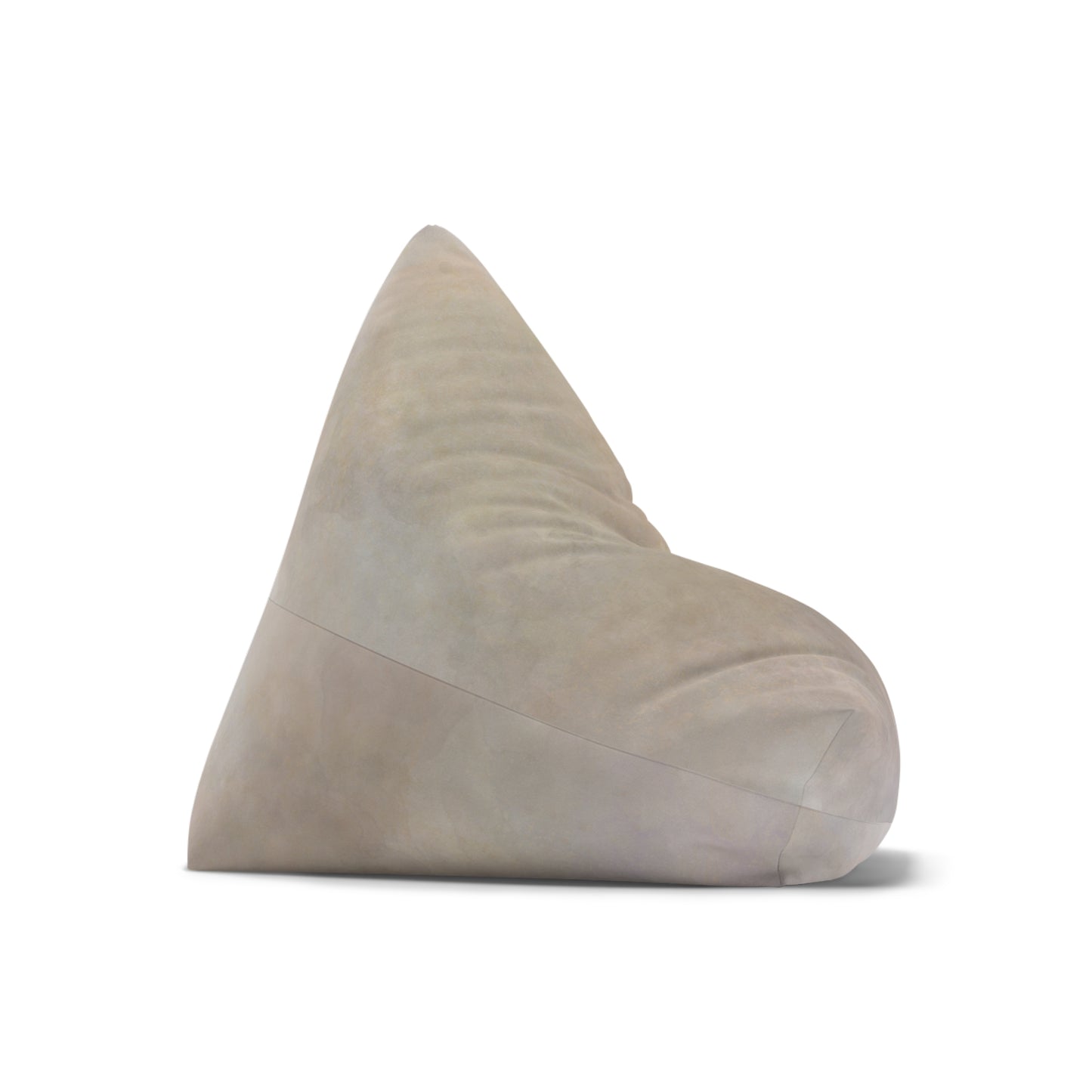 Neutral Marble Texture Bean Bag Chair Cover | Beige Stone Print