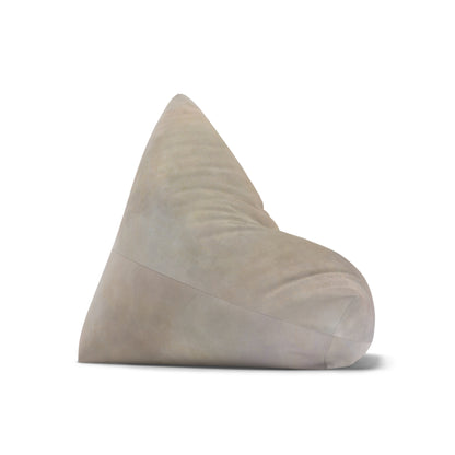 Neutral Marble Texture Bean Bag Chair Cover | Beige Stone Print