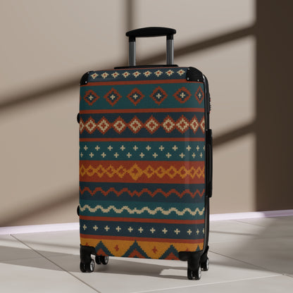 Southwestern Pattern Carry-On Suitcase — Boho Tribal Travel Luggage