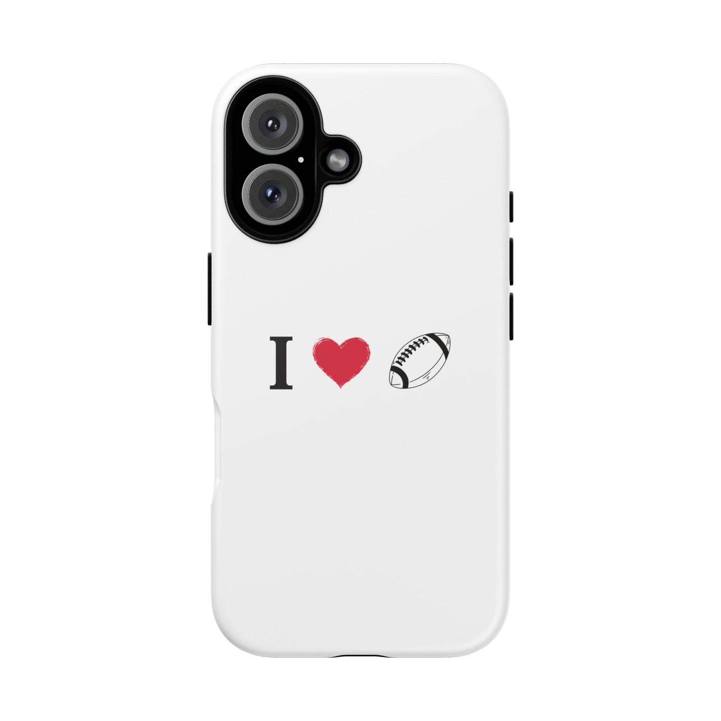 Football Love Phone Case - Tough Cases, Unique Sports Lover Gift, Personalized Cellphone Cover, Birthday Present, Sports Equipment - TRV