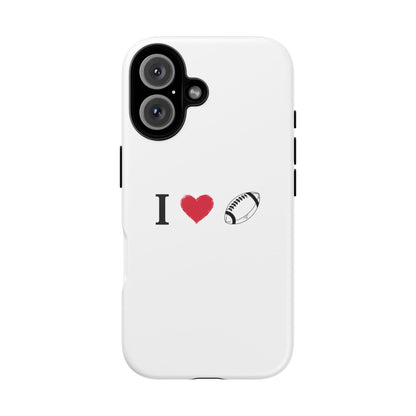 Football Love Phone Case - Tough Cases, Unique Sports Lover Gift, Personalized Cellphone Cover, Birthday Present, Sports Equipment - TRV