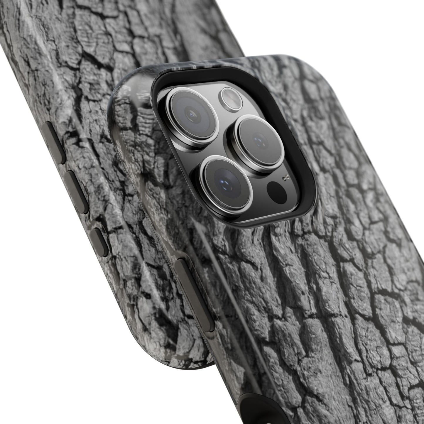 Bark Texture Magnetic Impact Phone Case