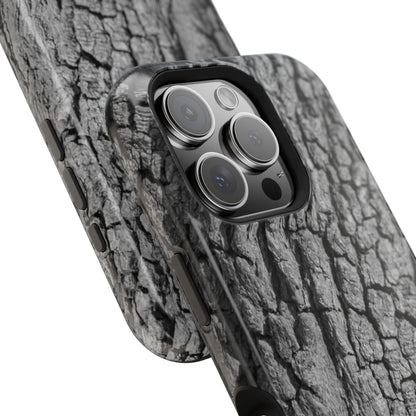 Bark Texture Magnetic Impact Phone Case