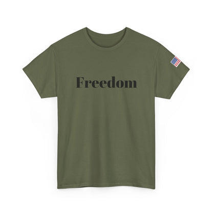 Freedom script tee | T-Shirt, American flag sleeve - TRV