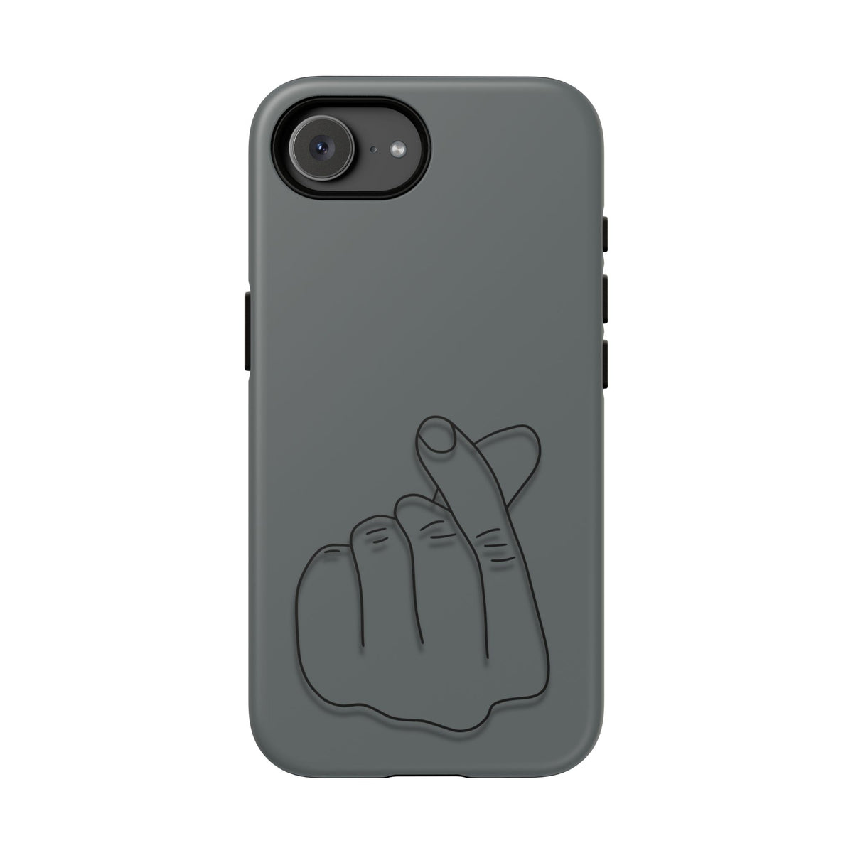 Silicone Phone Case, embossed Korean finger heart design - view 57