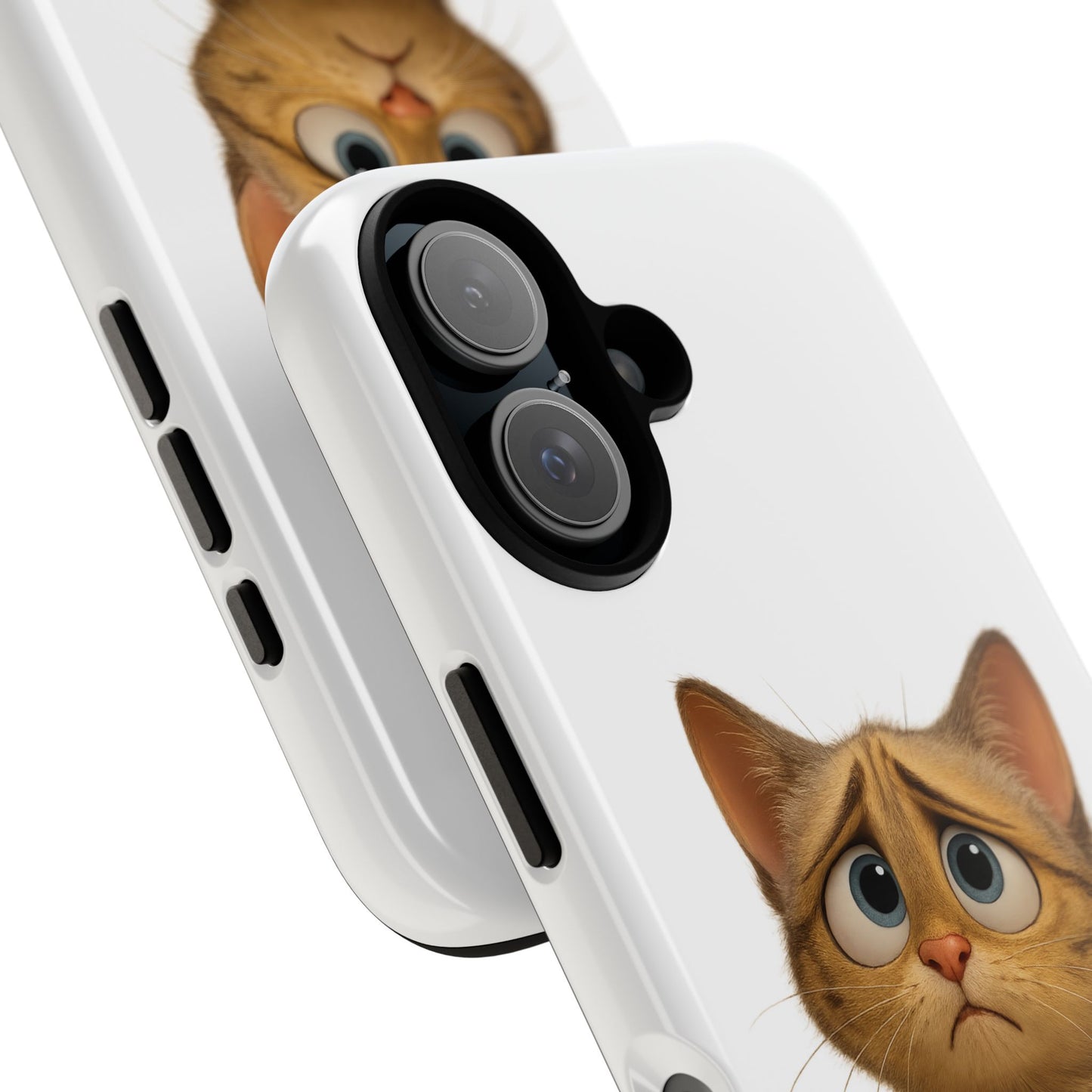 Cute Cat Phone Case, Funny Kitty Case, Animal Lover Gift, Cat Lover Accessory, Unique Cat Design Case, Pet Mom Gift - TRV