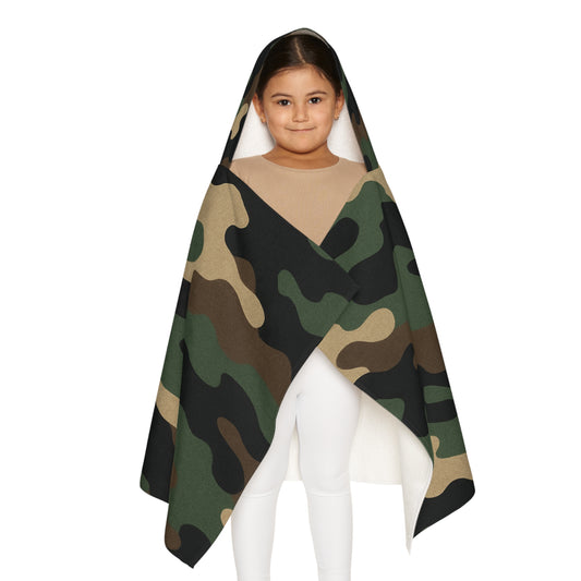 Youth Hooded Towel in Camouflage | Fun Bath Time, Beach Days, Pool Parties, Gifts for Kids, Summer Essentials, Spa Days