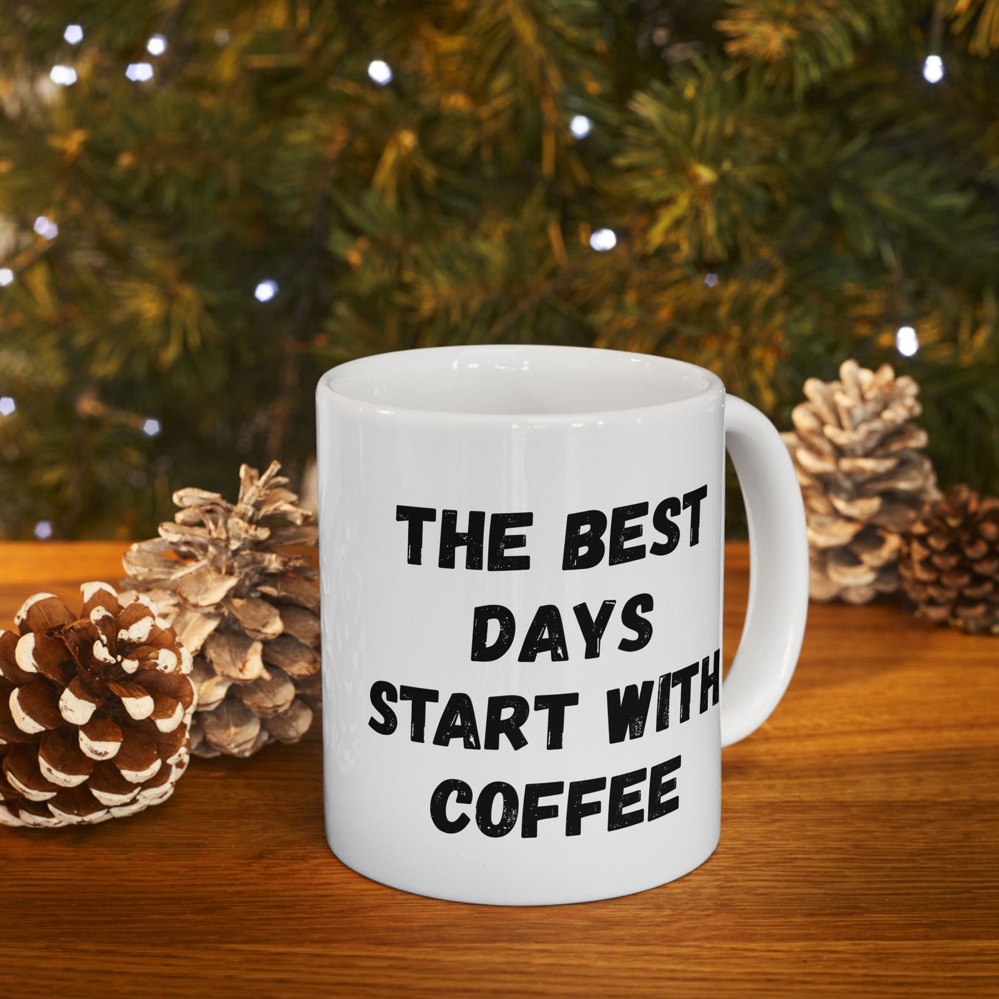 Inspirational Coffee Mug - Start Your Day Right (11oz, 15oz) - TRV
