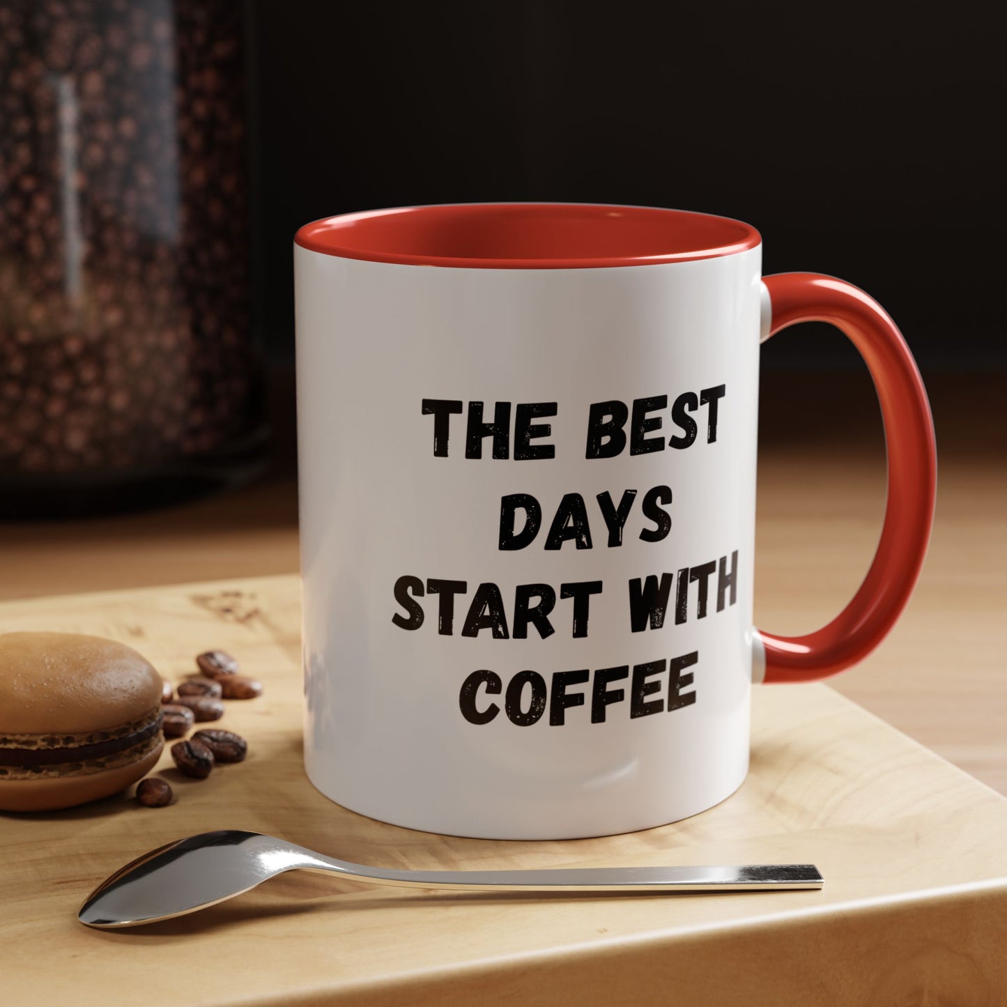 Inspirational Coffee Mug - The Best Days Start With Coffee - Gift for Coffee Lovers, Office Decor, Kitchenware, Birthday Gift, Motivational