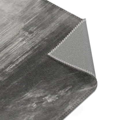 Abstract gray watercolor area rug by Printify, modern neutral design, perfect for living room accents.
