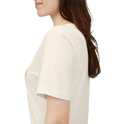 Unisex graphic T-shirt featuring a humorous 69 and French fries design in bold print on a casual cotton tee.