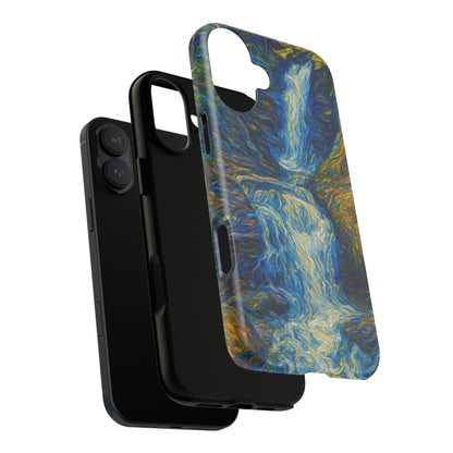 Artistic Phone Case - Waterfall Design, Unique Gift, Phone Accessory, Nature Lover, Original Artwork - TRV