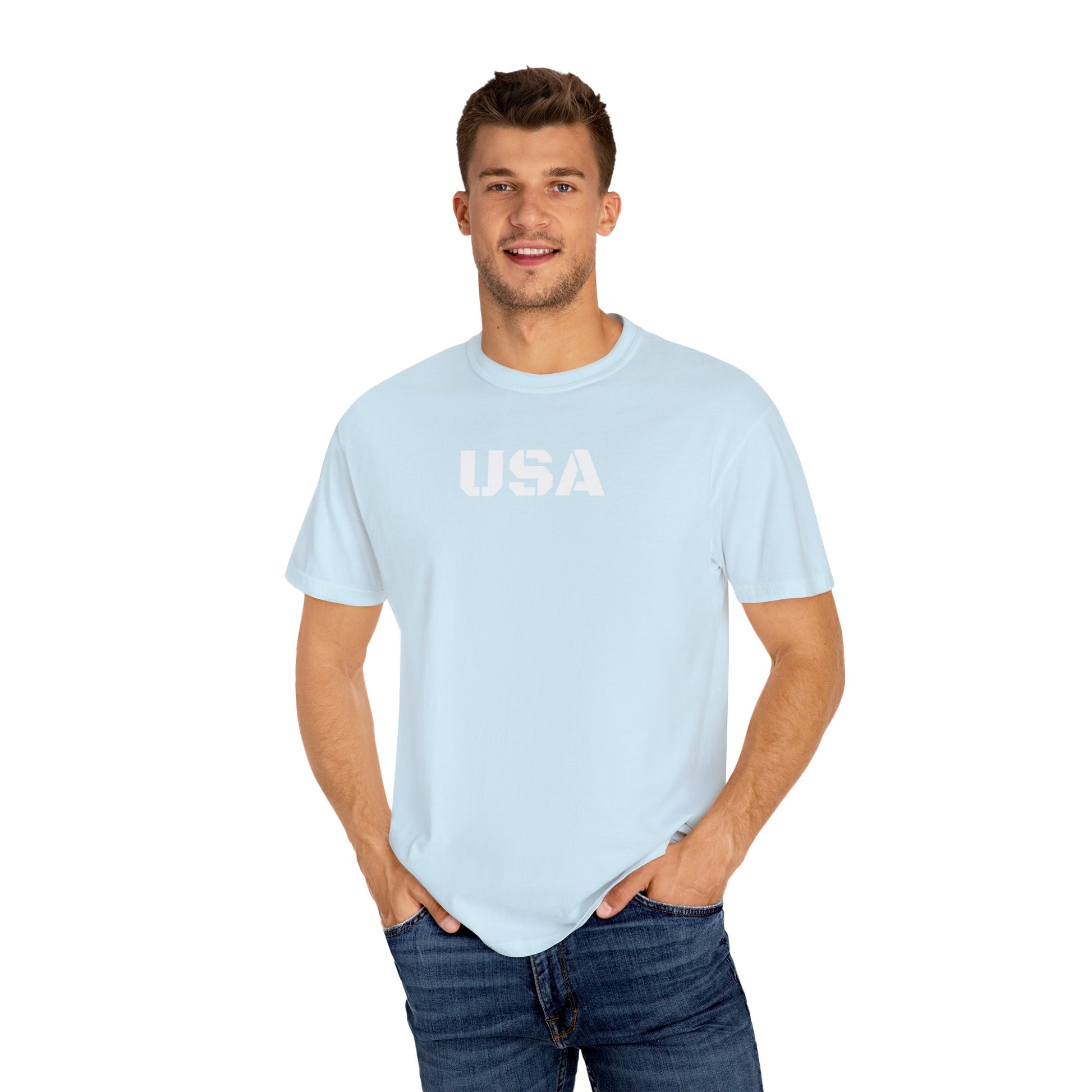 USA Vintage Unisex T-Shirt, Soft Cotton Tee, Casual Wear, Gifts for Her & Him, Summer Essentials, Independence Day Apparel - TRV