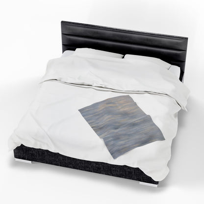 Cozy Velveteen Plush Blanket - Soft Textured Throw for Relaxation & Comfort - TRV