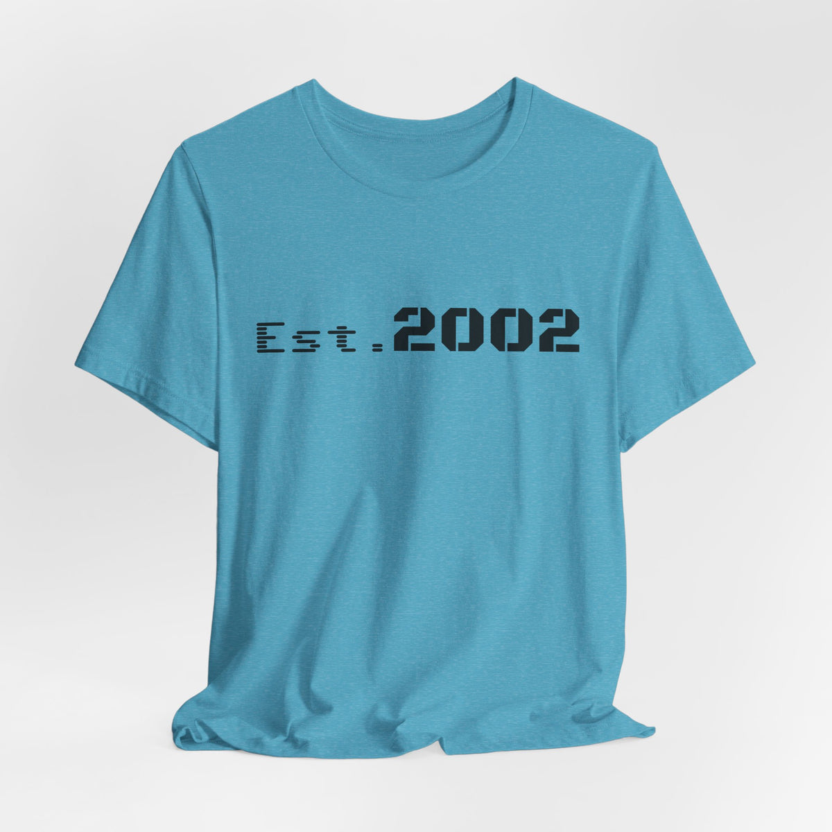 Vintage Est. 2002 T-Shirt by Printify featuring a classic anniversary design and comfortable cotton fabric.