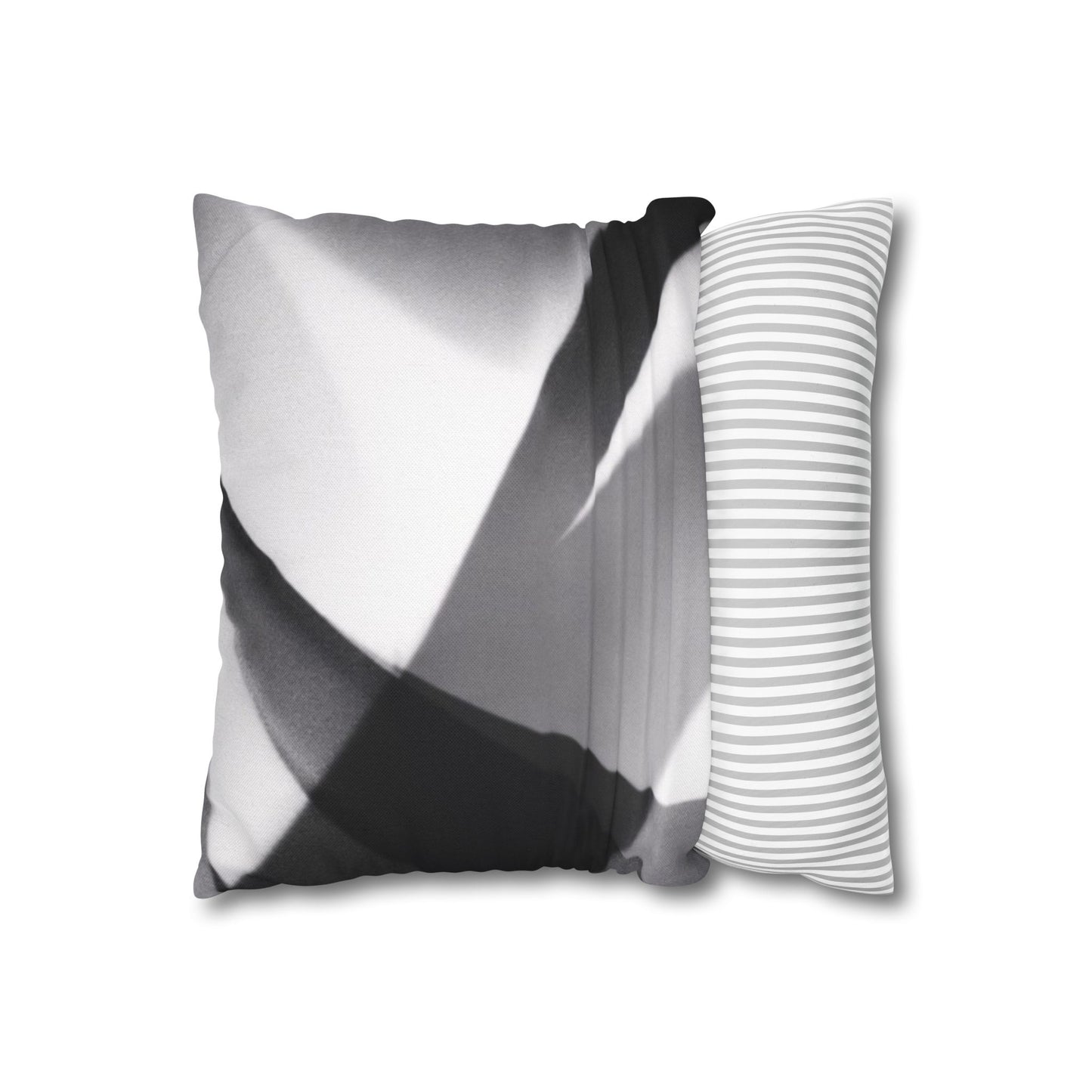 Abstract Black and White Photo Pillowcase, Square Pillowcase