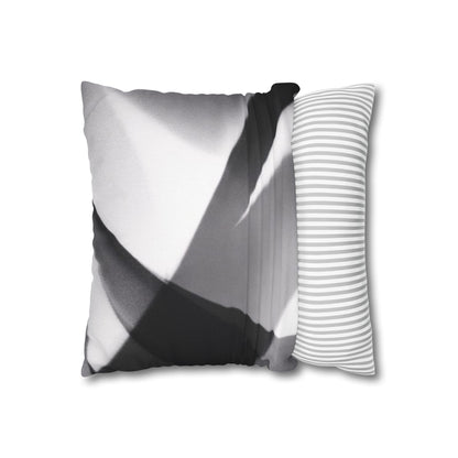 Abstract Black and White Photo Pillowcase, Square Pillowcase