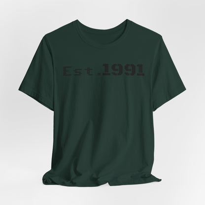 Unisex Vintage Est. 1991 Tee - Perfect Gift for Birthdays, Anniversaries, Throwback Fashion, Casual Wear, Milestone Celebrations