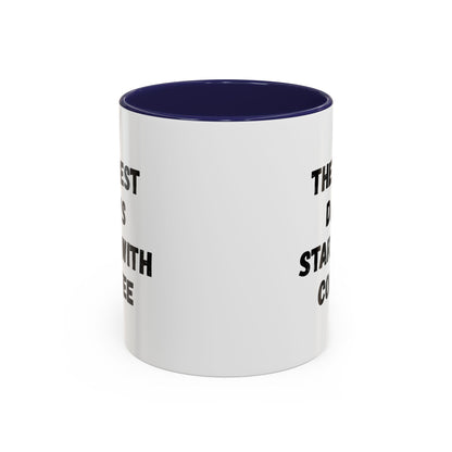 Inspirational Coffee Mug - The Best Days Start With Coffee - Gift for Coffee Lovers, Office Decor, Kitchenware, Birthday Gift, Motivational