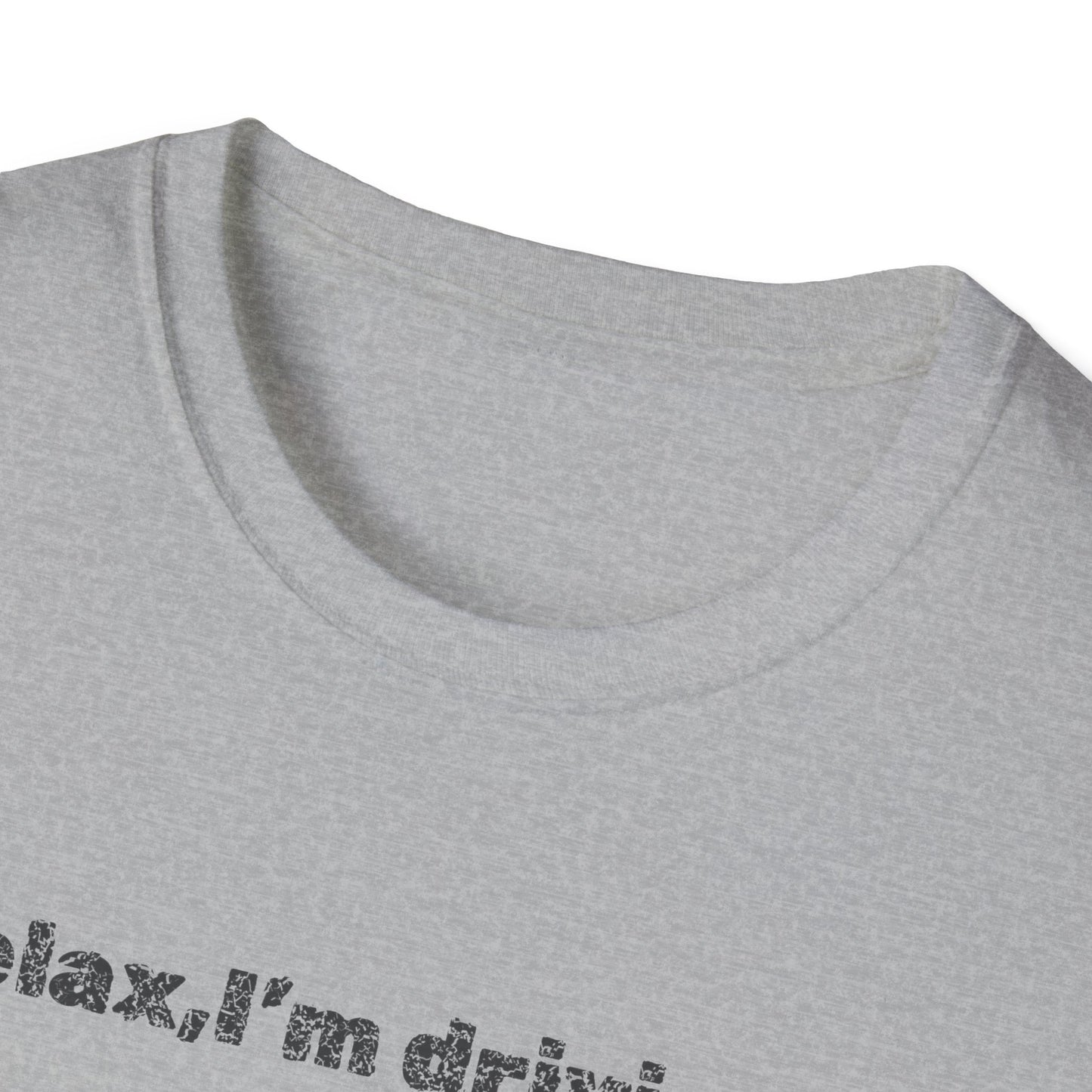 Relaxed UFO Driver T-Shirt, Funny Shirt, Unisex Graphic Tee, Gift for Space Lovers, Casual Wear, Alien Theme Humor