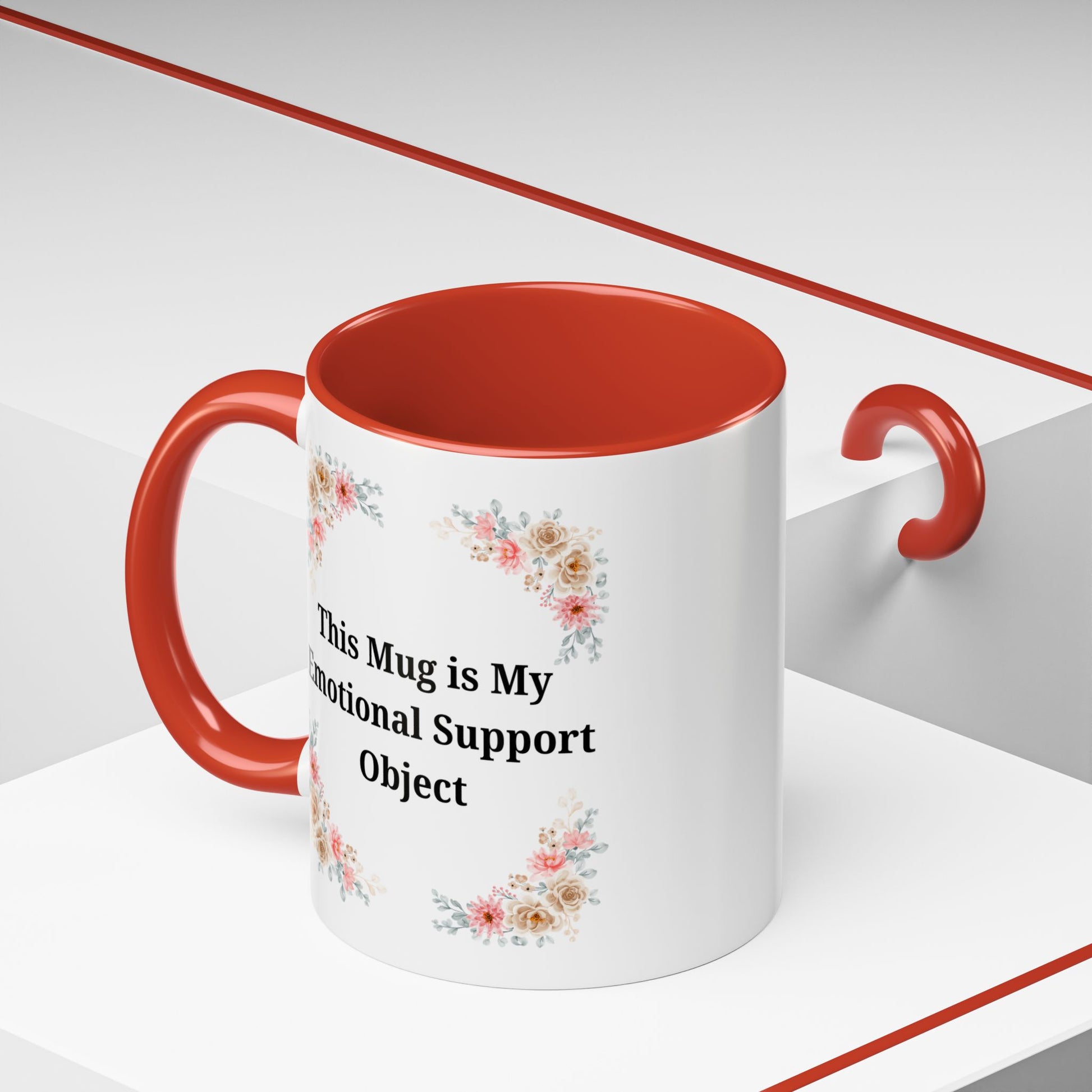 Floral Emotional Support Coffee Mug - Perfect Gift for Self-Care - TRV
