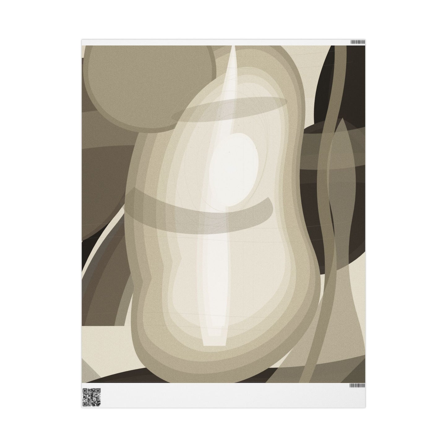 Neutral Abstract Circles Wrapping Paper