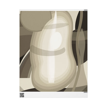 Neutral Abstract Circles Wrapping Paper