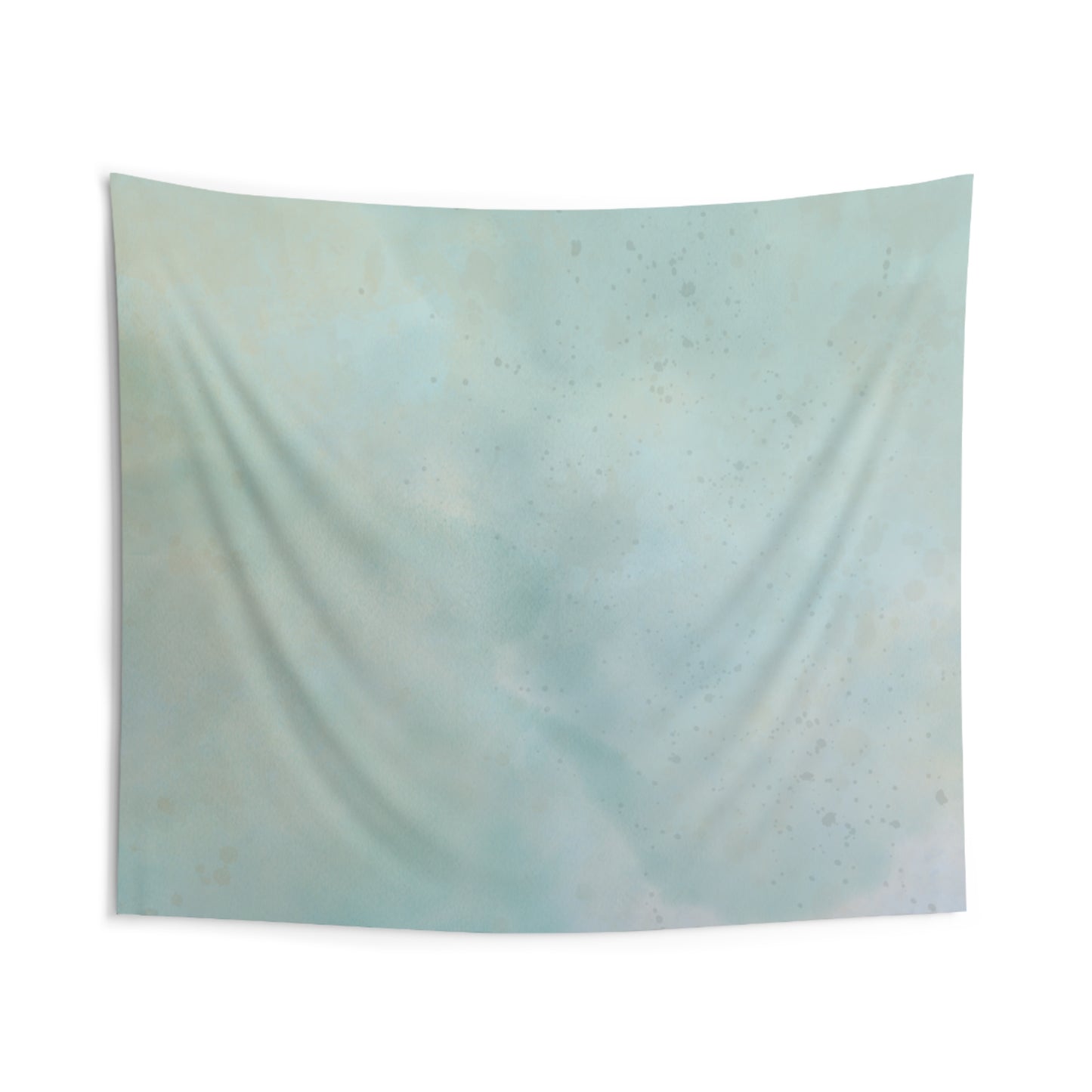 Soft Aqua Cloud Wall Tapestry