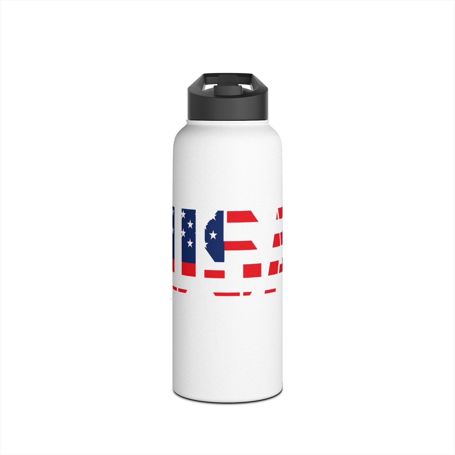 USA Flag Stainless Steel Water Bottle — Patriotic Travel Flask