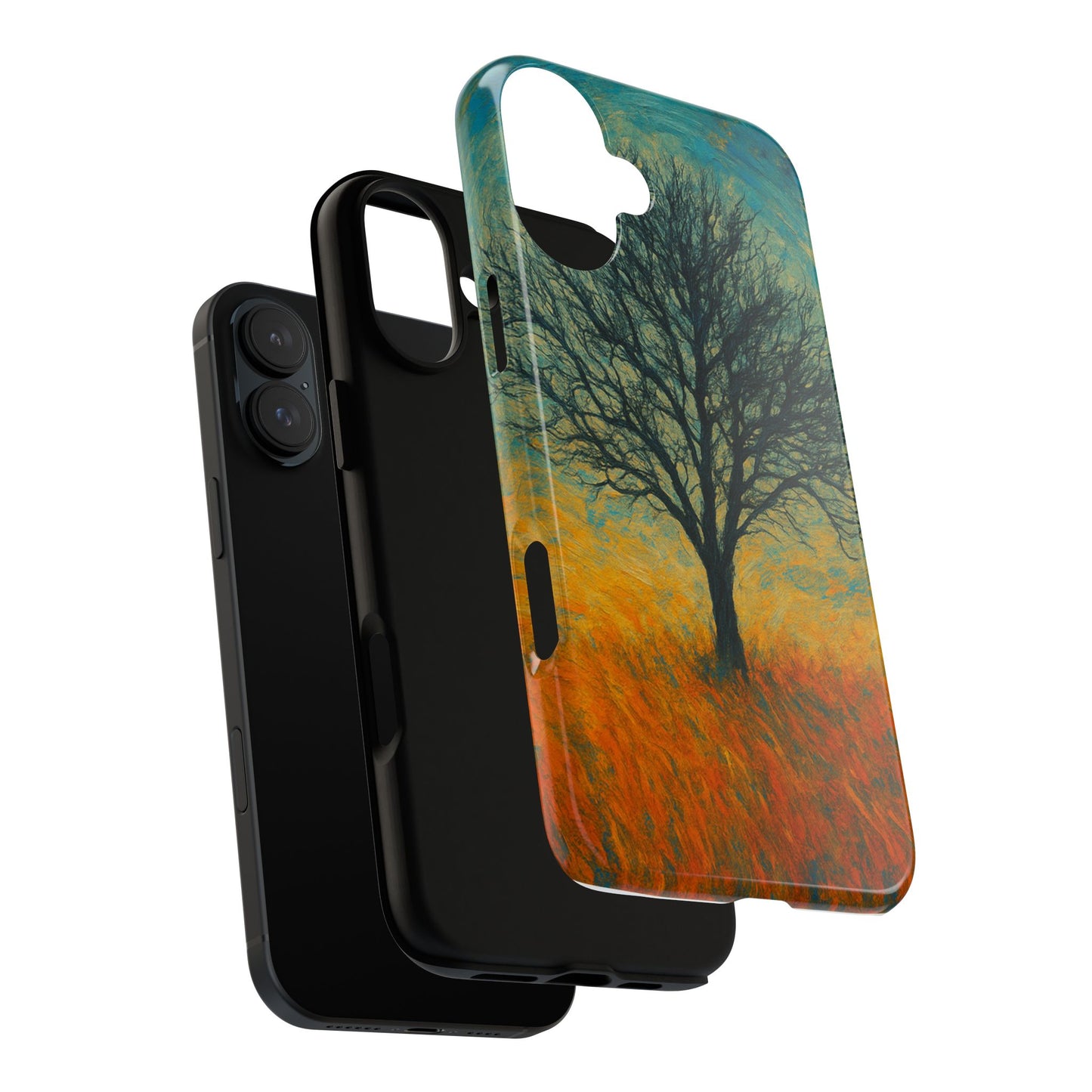 Artistic Phone Case with Tree Design, Nature Lover Gift, Unique Phone Cover, Holiday Present, Eco-friendly Tech Accessories - TRV
